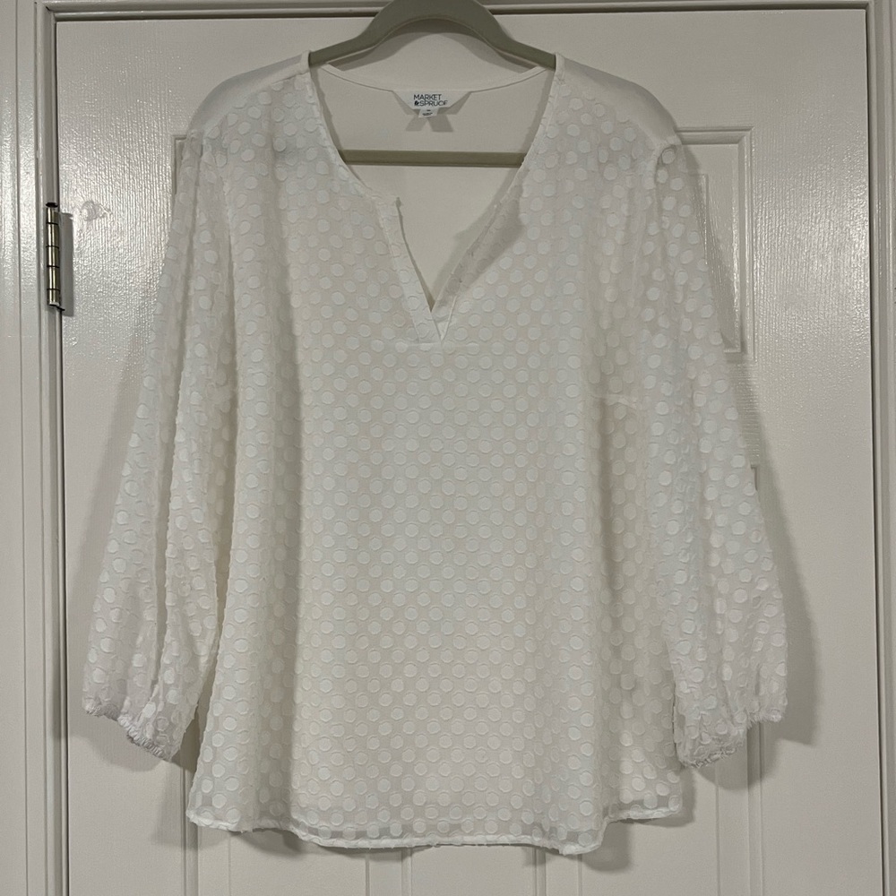 Market & Spruce white top from Stitch Fix